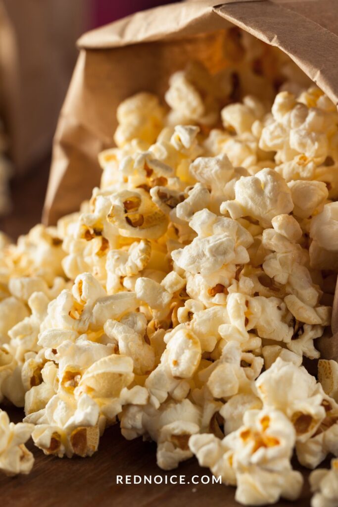 Popcorn (seasoned with nutritional yeast)