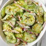 Creamy cucumber salad recipe
