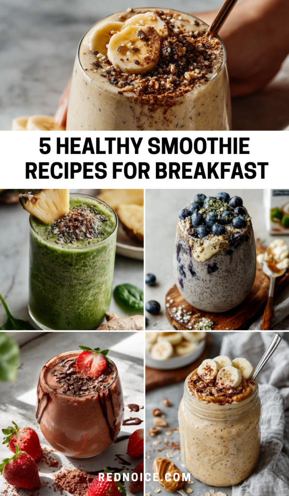 5 Healthy Smoothie Recipes for Breakfast