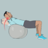 How to perform an exercise ball crunch - core exercise