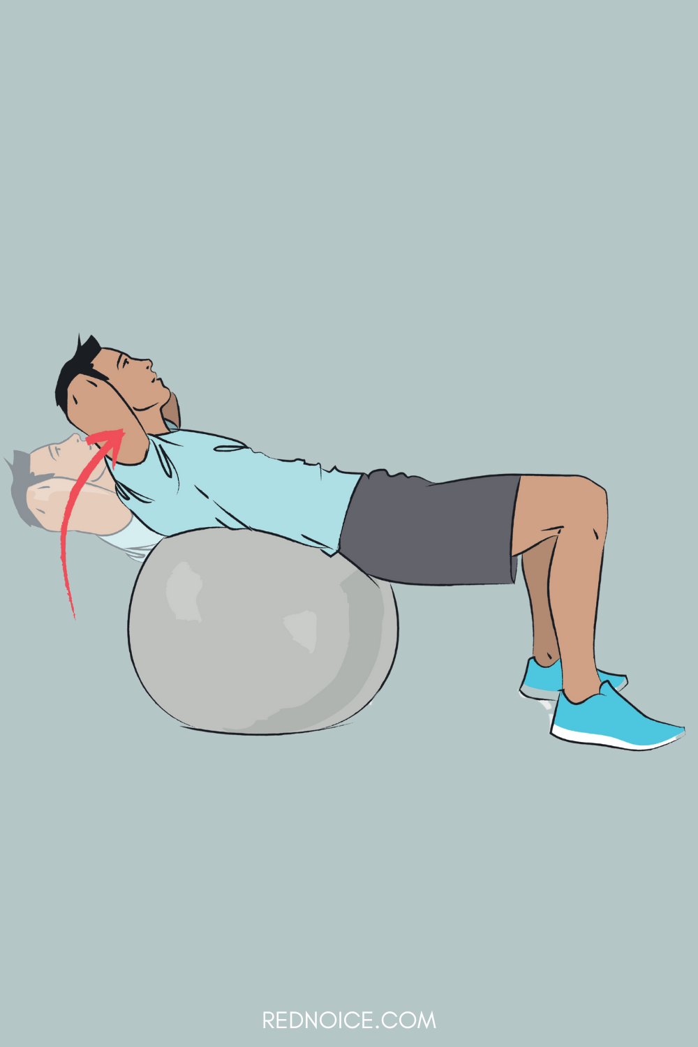 How to perform an exercise ball crunch - core exercise