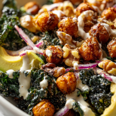 Crunchy Kale Caesar Salad Recipe