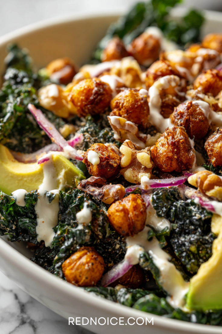 Crunchy Kale Caesar Salad Recipe