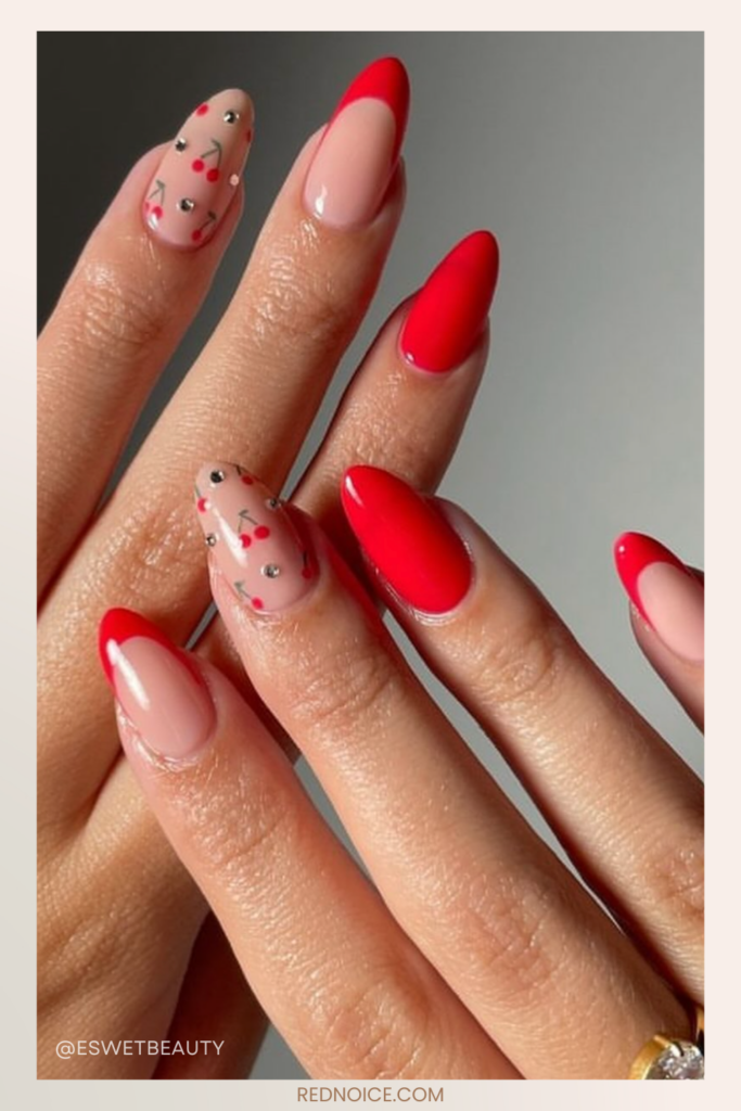 Cherry Red Nails