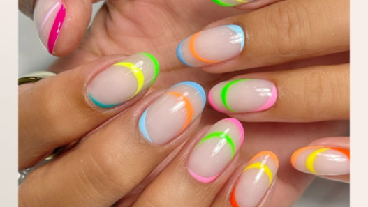 Neon Accents Nails