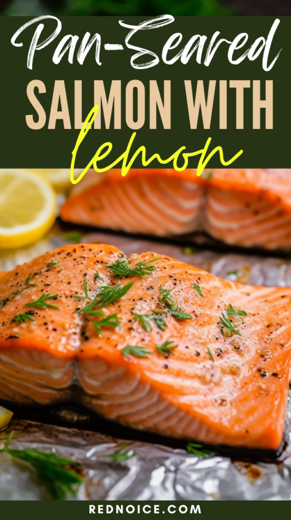Pan-seared salmon with lemon recipe