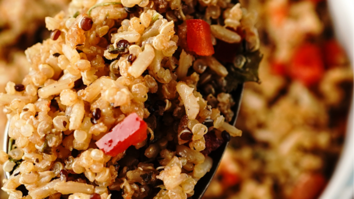 Mediterranean Quinoa Rice Bowl Recipe