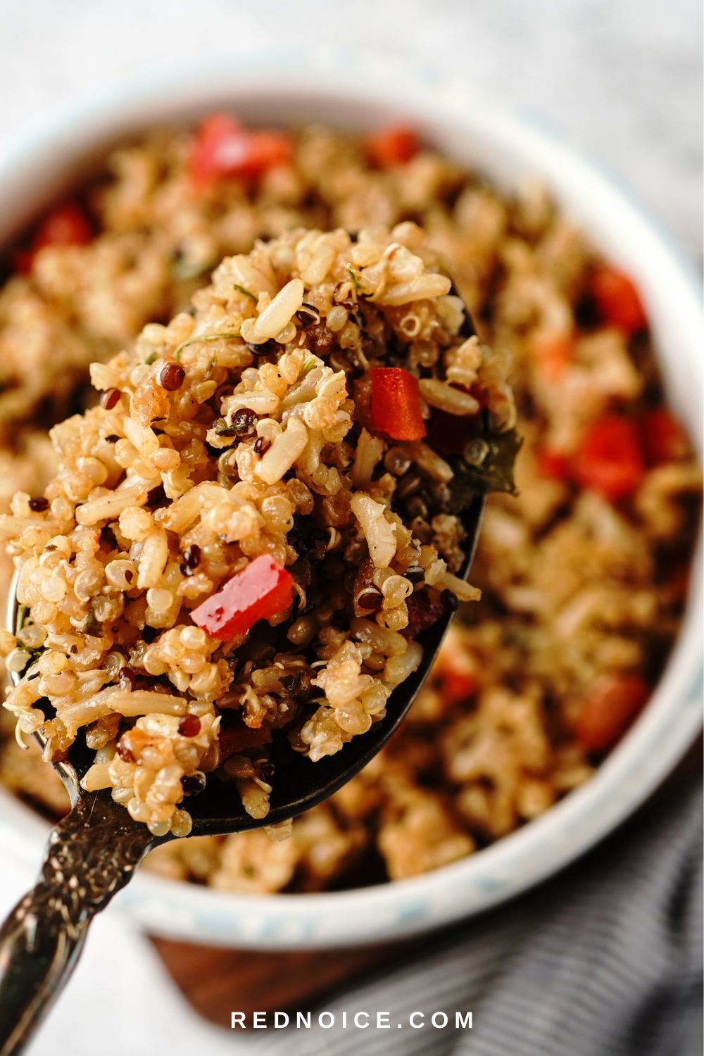 Mediterranean Quinoa Rice Bowl Recipe