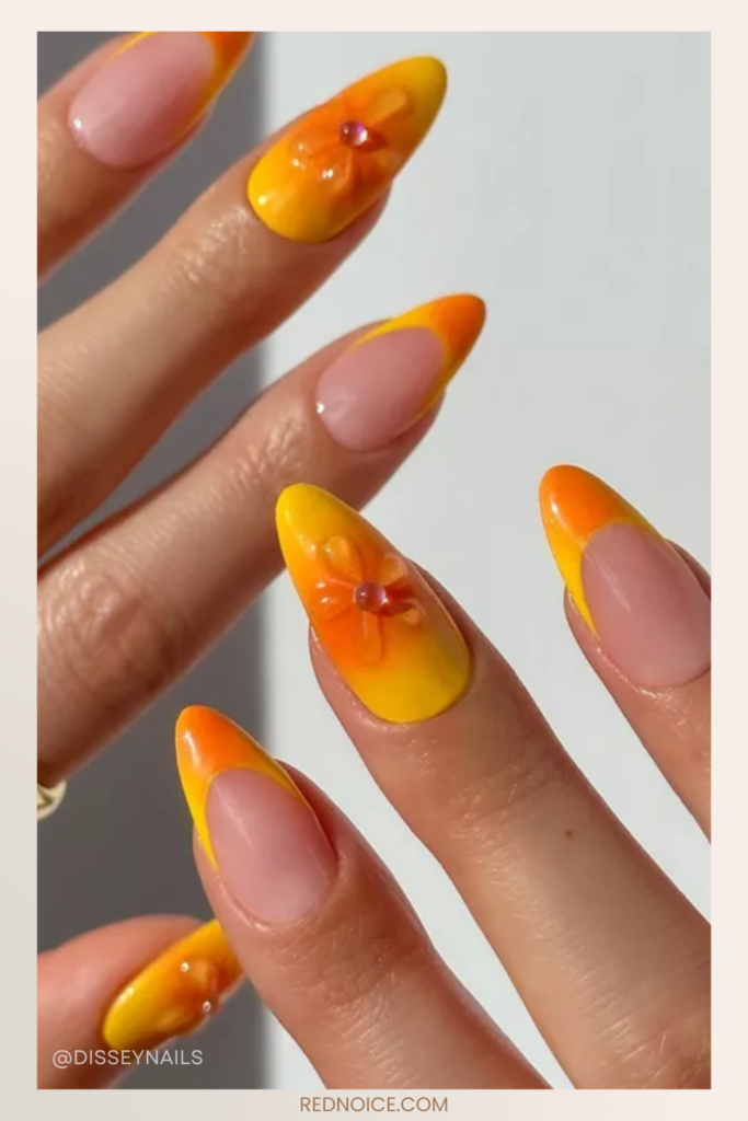 Tropical Floral Nails