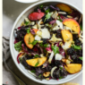 Salad with Sweet Peaches and a Zesty Vinaigrette