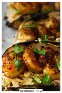 Healthy shrimp tacos