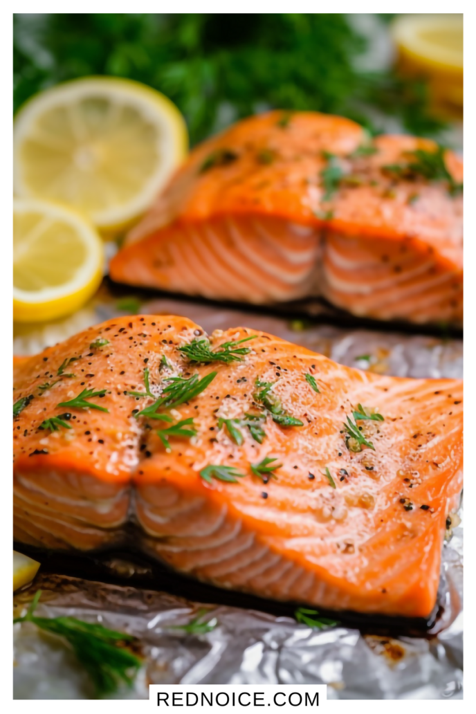 Pan-seared Salmon with lemon