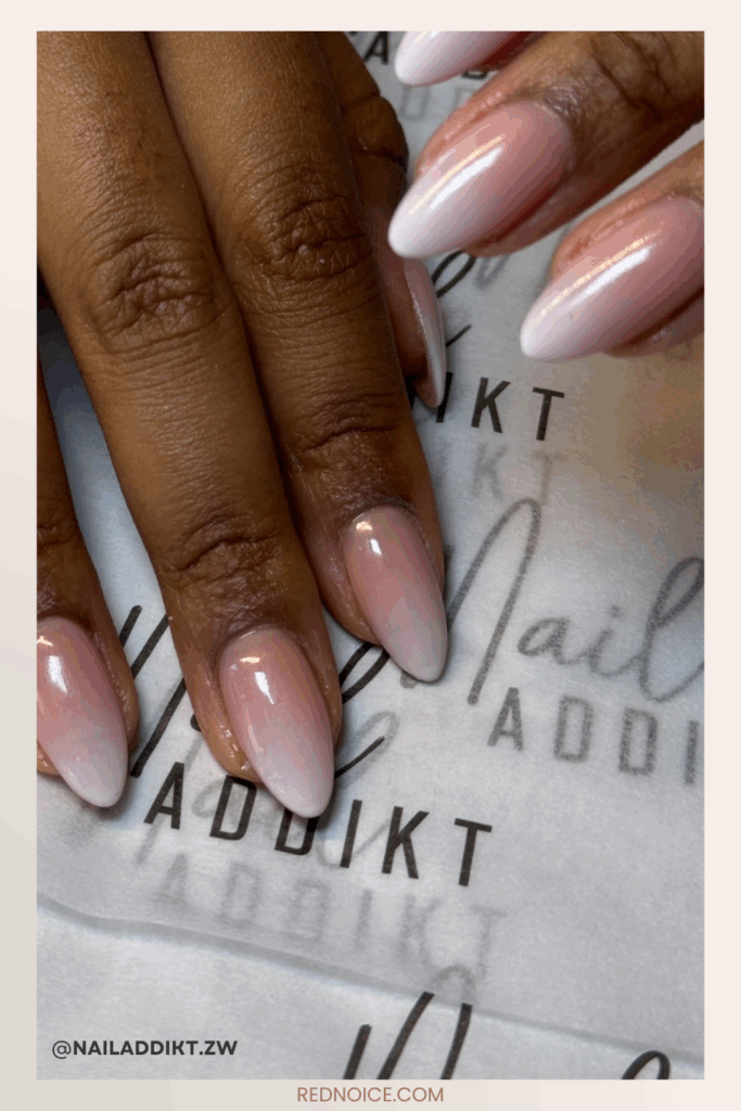 Subtle French Fade Nails