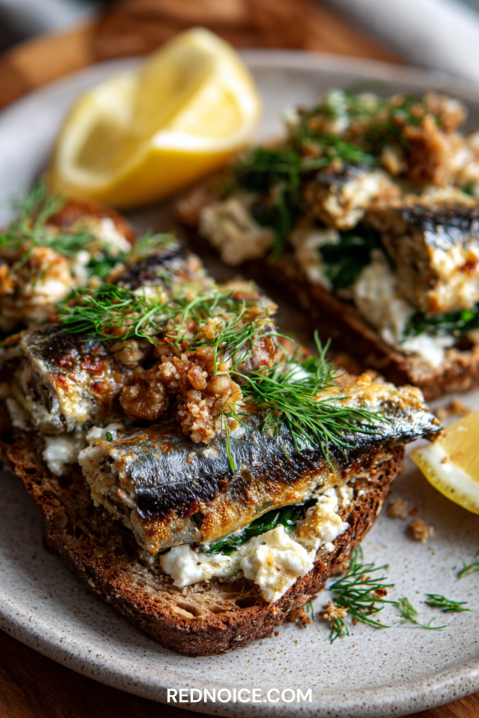 Sardines on Whole Grain Toast
