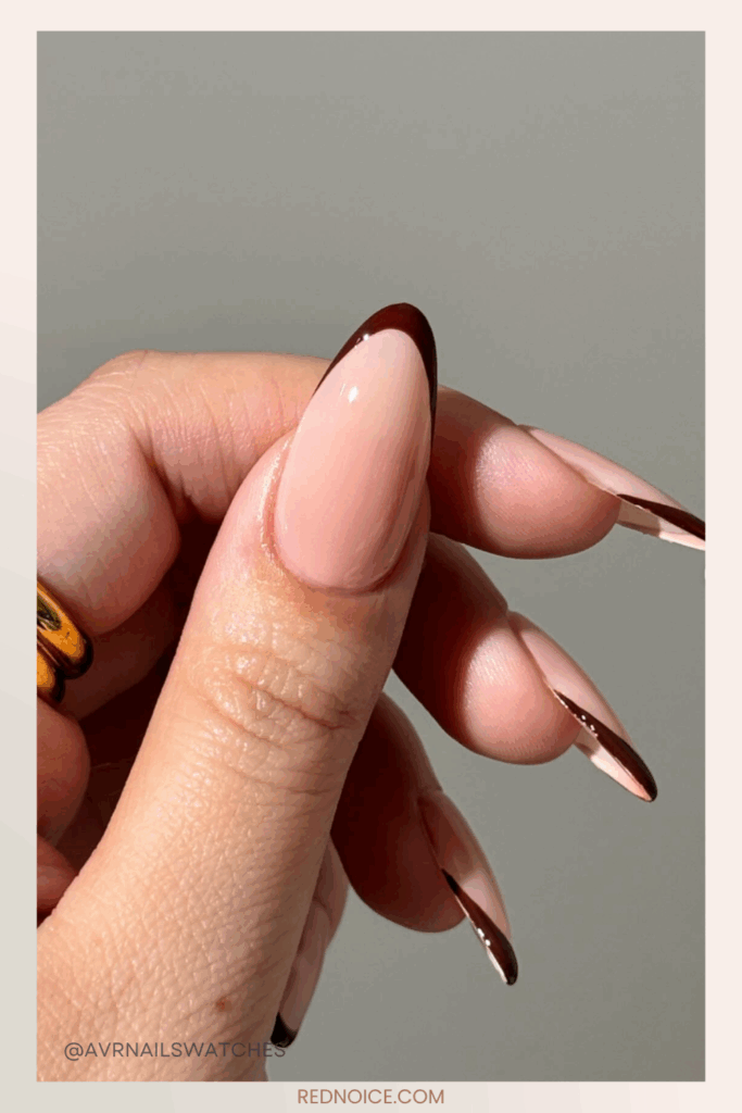 Espresso Matte French Tips