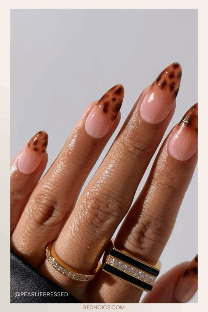 Tortoiseshell Accent Nails