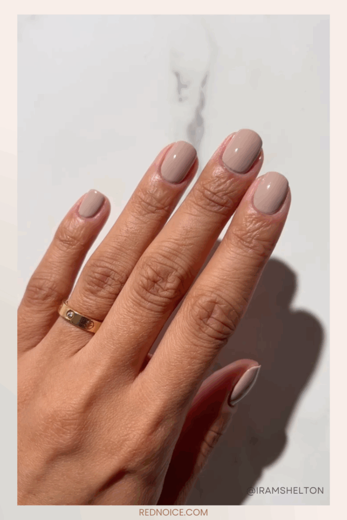 Taupe Matte Neutrals Nails