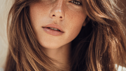 Face-Framing Layers with Curtain Bangs