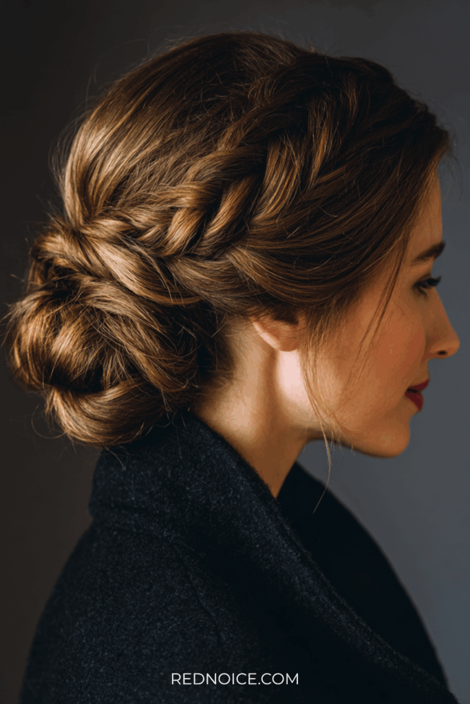 Braided Low Bun (Best of Both Worlds)