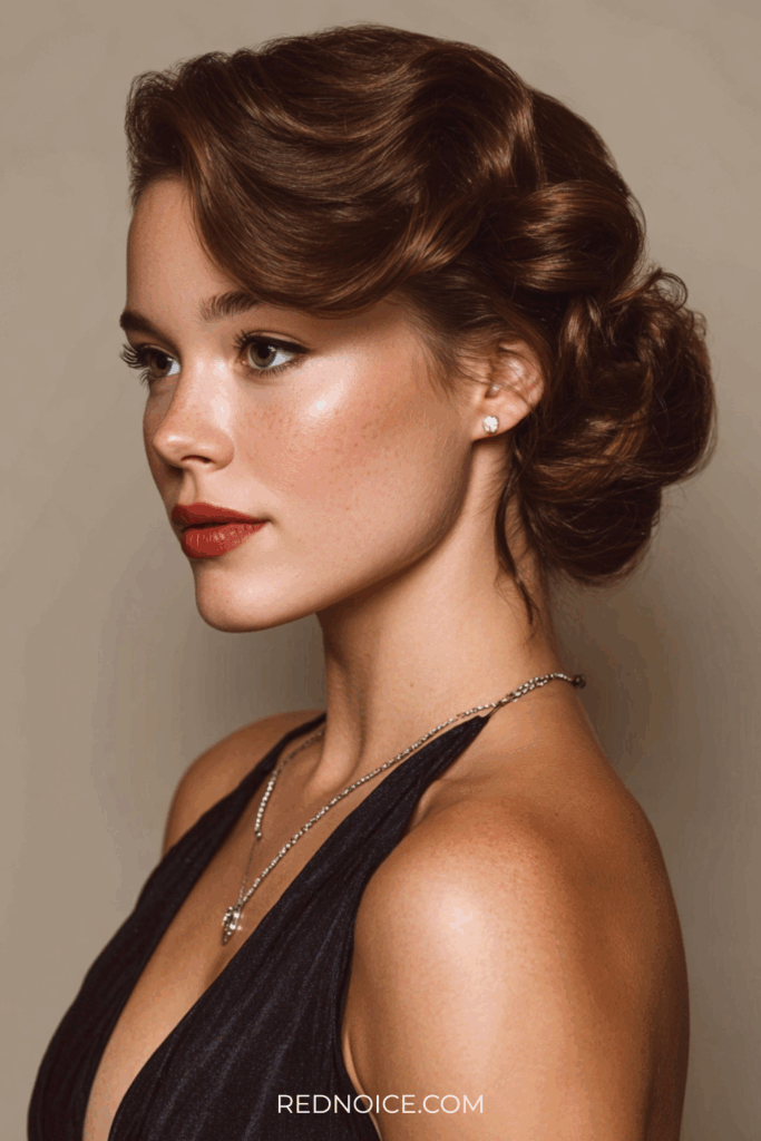 The Hollywood Wave Updo (Red Carpet Ready)