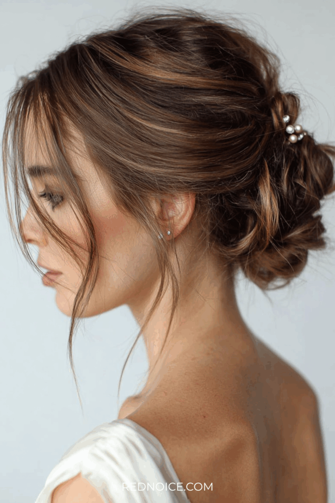 The Textured Winter Bun (Soft & Romantic)