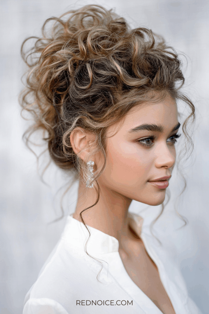 Loose Curled Updo (Effortlessly Glamorous)