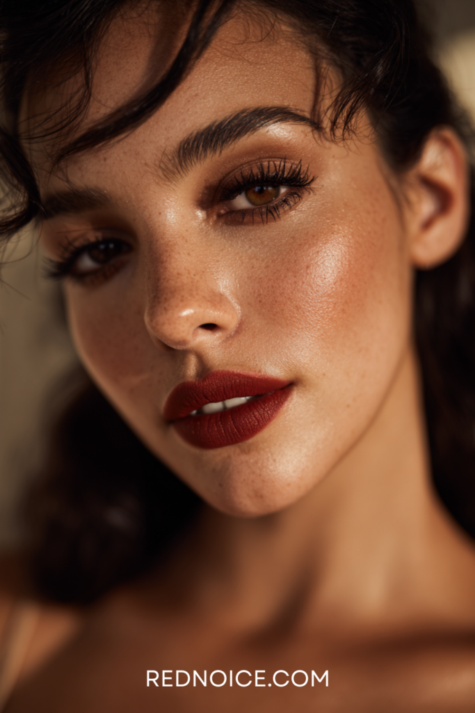 Classic Smokey Eye with Red Lip