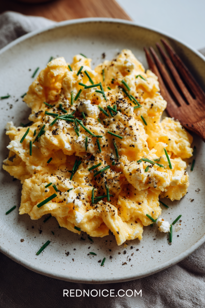 High-Protein Scrambled Eggs with Cottage Cheese
