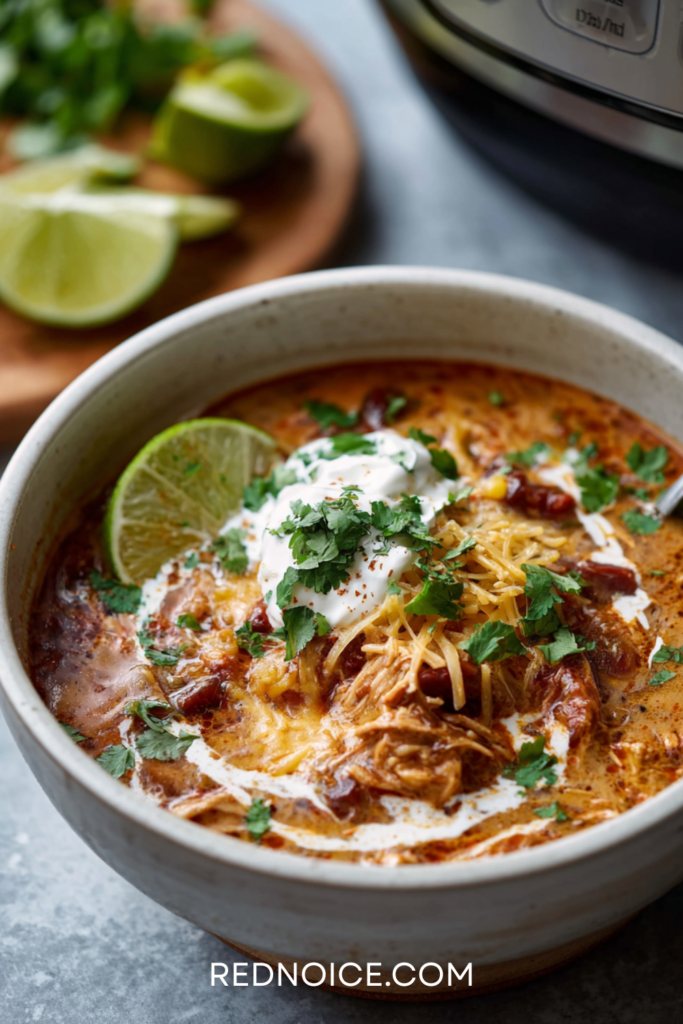 Slow Cooker High-Protein Chicken Taco Soup