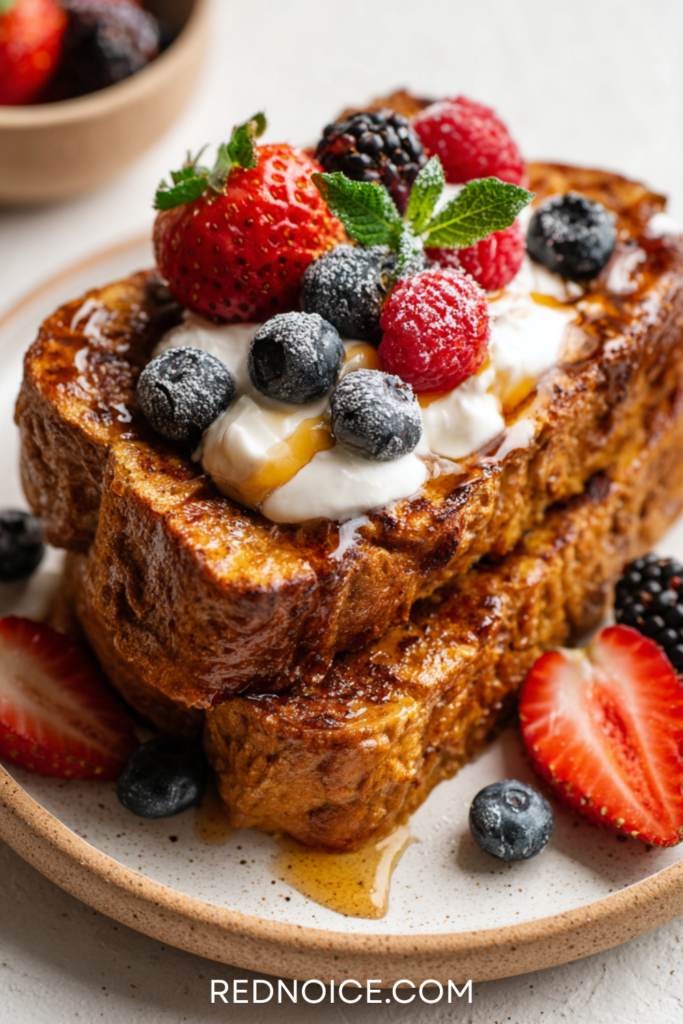 Protein French Toast with Greek Yogurt