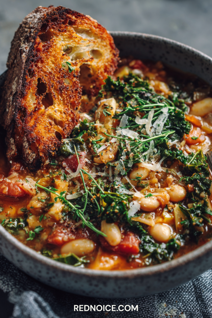 Italian Ribollita (Tuscan Bread and Vegetable Soup)