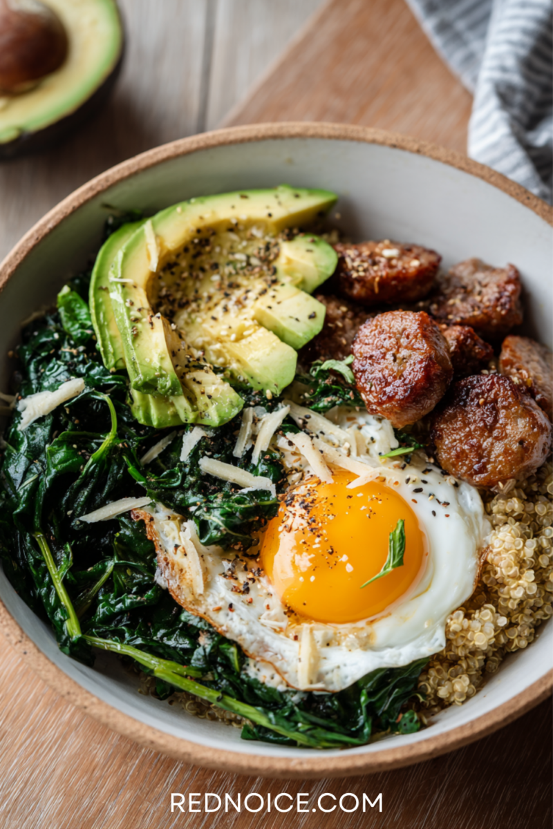 Savory Quinoa Breakfast Bowl