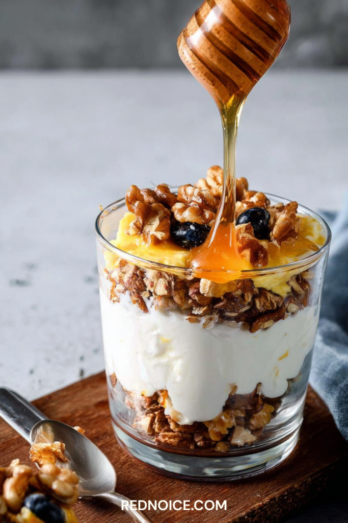 Greek Yogurt Parfait with Walnuts and Honey