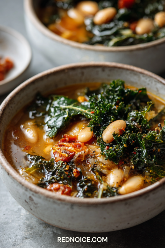 Tuscan White Bean and Kale Soup That Tastes Like Tuscany