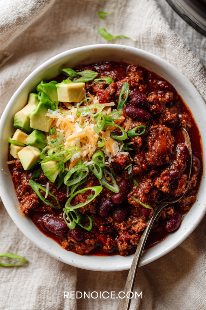 Slow Cooker High-Protein Beef Chili