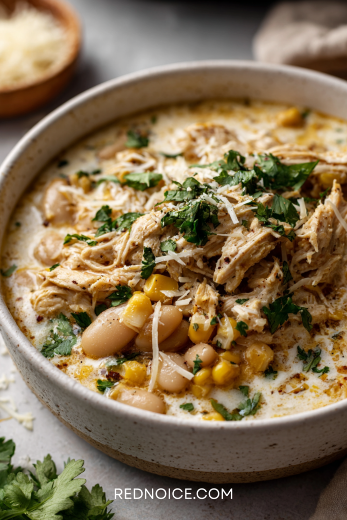 Crockpot White Bean Chicken Chili