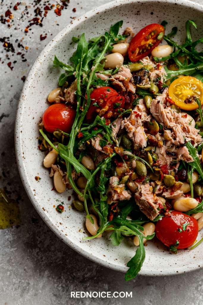 Spanish-Style Tuna and White Bean Salad