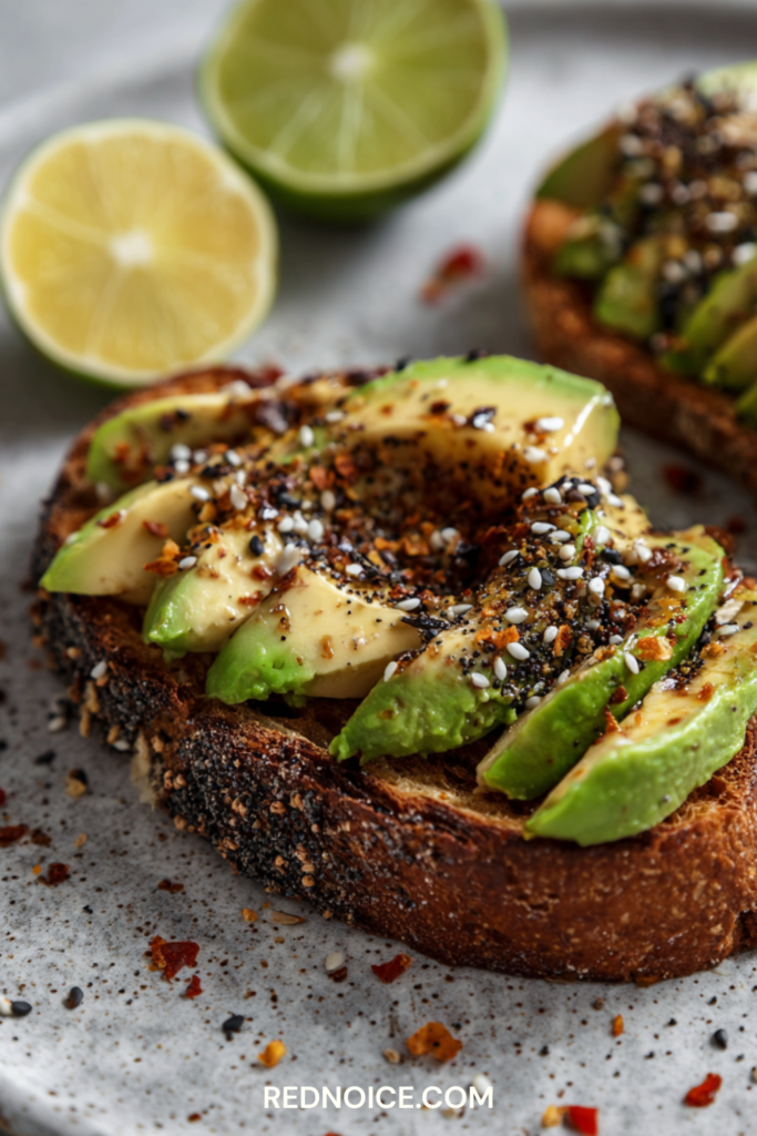 Avocado Toast with Everything Bagel Seasoning
