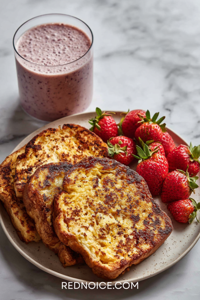 French Toast + Protein Smoothie Combo