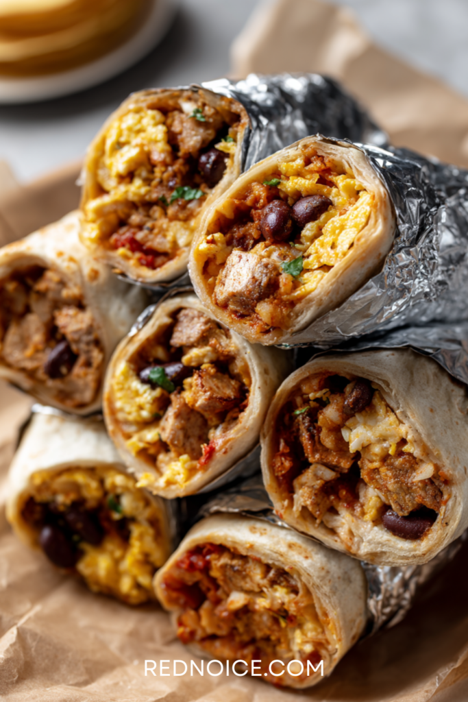 Protein-Packed Breakfast Burritos (Freezer-Friendly)