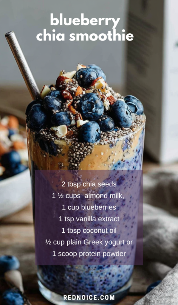Creamy Blueberry Chia Smoothie