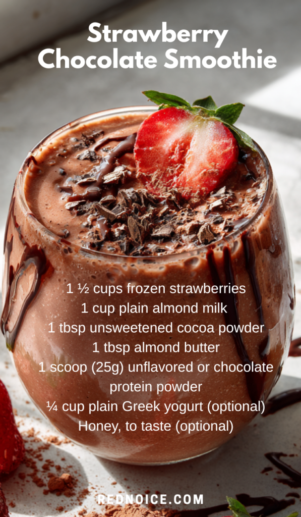 Strawberry Chocolate Power Smoothie