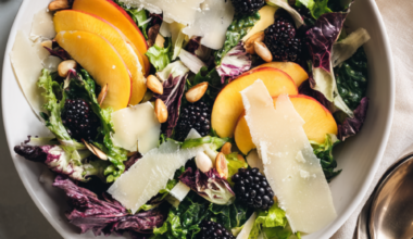 Peach salad recipe Mediterranean dish