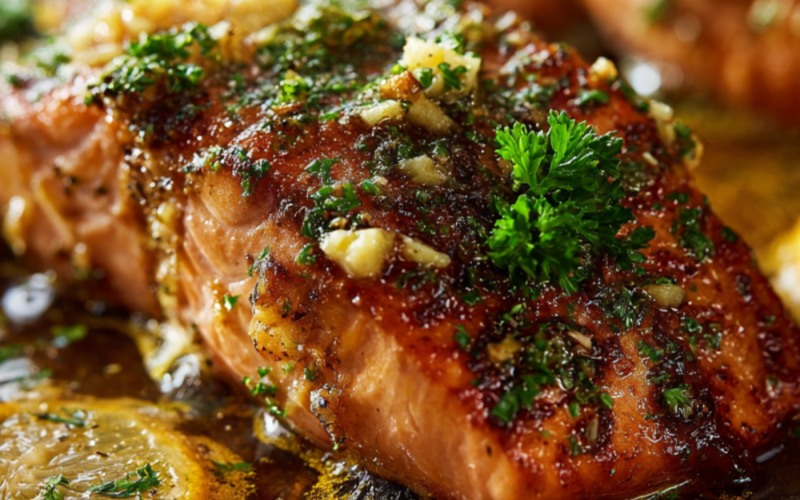 Baked Garlic Butter Salmon