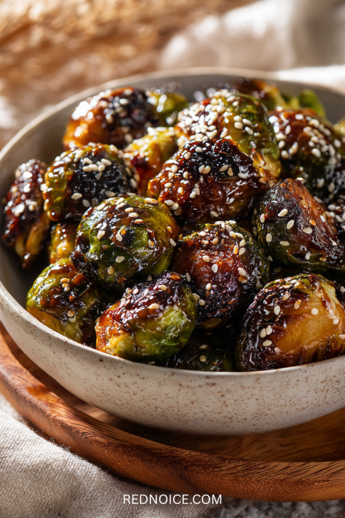 Roasted teriyaki Brussels Sprouts
