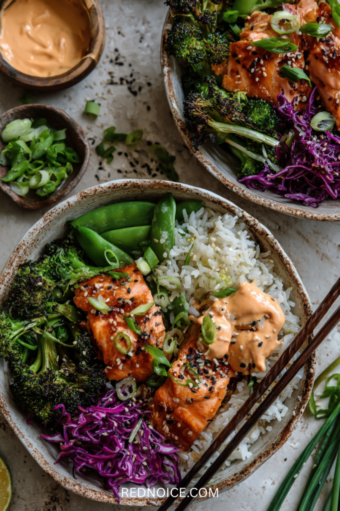 Asian-Inspired Salmon Bowl