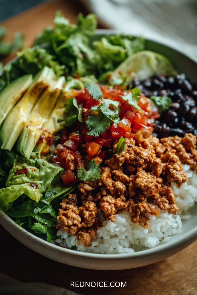 Ground Turkey Taco Bowl