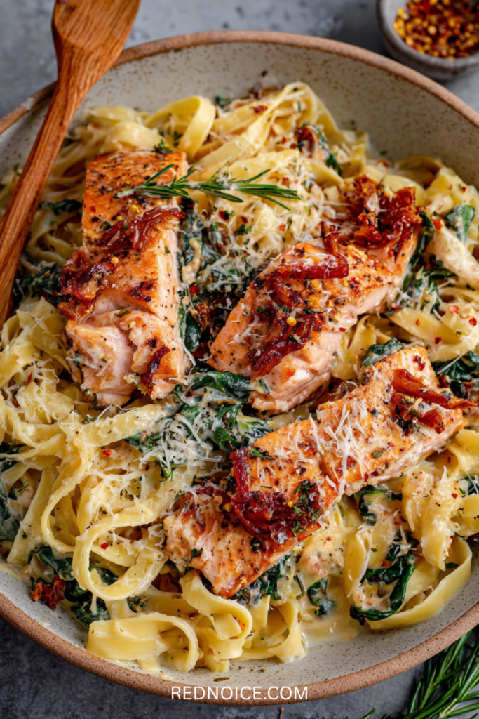 Tuscan Salmon Pasta
