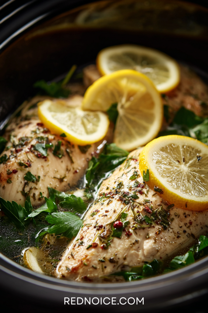 Lemon Herb Chicken Breast with Greens