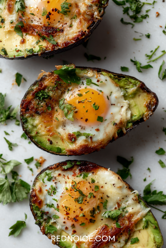 Baked Avocado Egg Boats